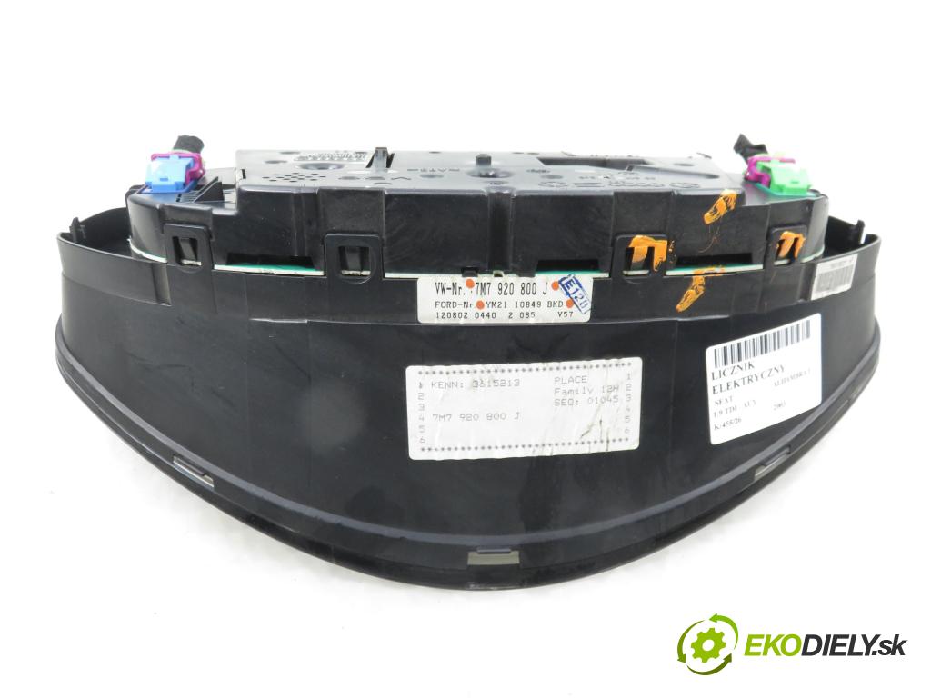 SEAT ALHAMBRA (7V8, 7V9) MINIVAN 2003 85,00 1.9 TDI PD 115 - AUY 1896,00 prístrojovka elektrický 7M3920800J ; YM2110849BKD