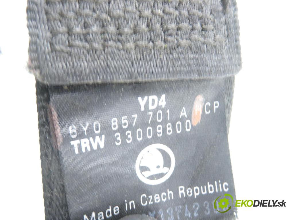 SKODA FABIA I Combi (6Y5) KOMBI 2003 74,00 1.9 TDI - ATD 1896,00 držák BEZPEČNOST LP 6Y0857701A