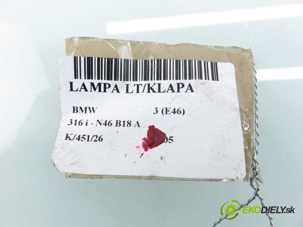 BMW 3 (E46) SEDAN 2005 85,00 316 i - N46 B18 A 1796,00 Svetlo ľavé zadné kufor