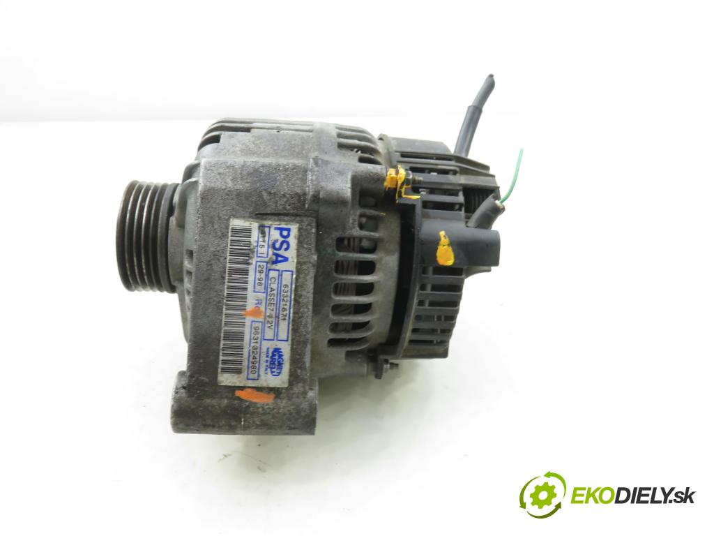 CITROEN BERLINGO / BERLINGO FIRST nadwozie wielkoprzestrzenne (MPV) KOMBIVAN 1998 55,00 1.4 i 75 - KFX 1360,00 Alternátor 9631324980 (Alternátor)