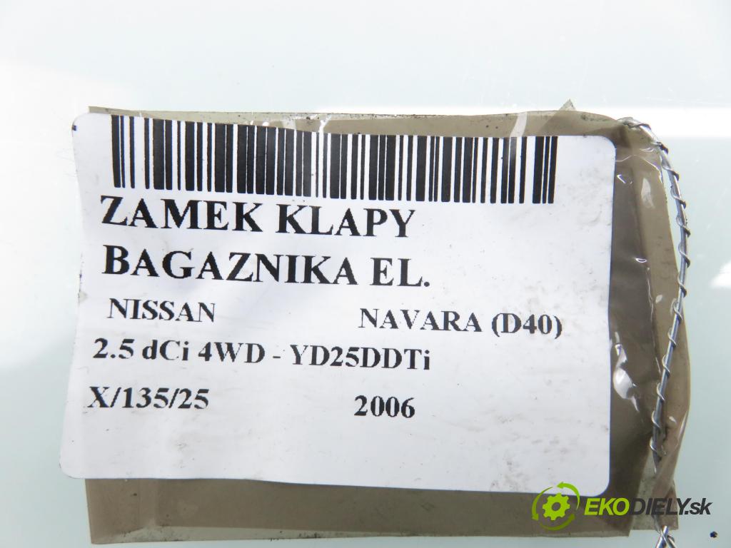 NISSAN NP300 NAVARA (D40) PICK-UP 2006 126,00 2.5 dCi 171 2488,00 zámok dverí kufor