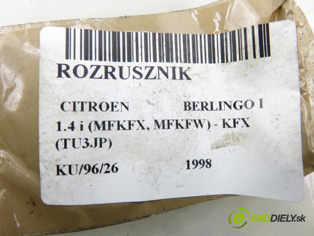 CITROEN BERLINGO / BERLINGO FIRST nadwozie wielkoprzestrzenne (MPV) KOMBIVAN 1998 55,00 1.4 i 75 - KFX 1360,00 startér D6RA571 (Startér)
