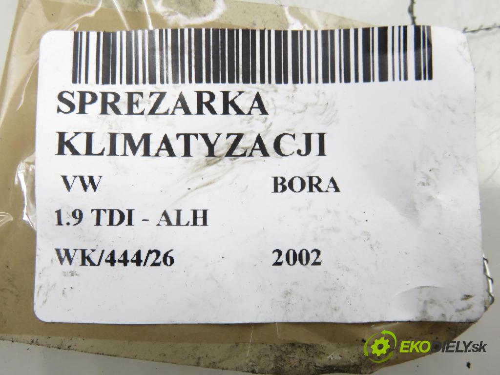 VW BORA (1J2) SEDAN 2002 66,00 1.9 TDI 90 - ALH 1896,00 KOMPRESOR: klimatizace SD7VCB (Kompresor klimatizace)