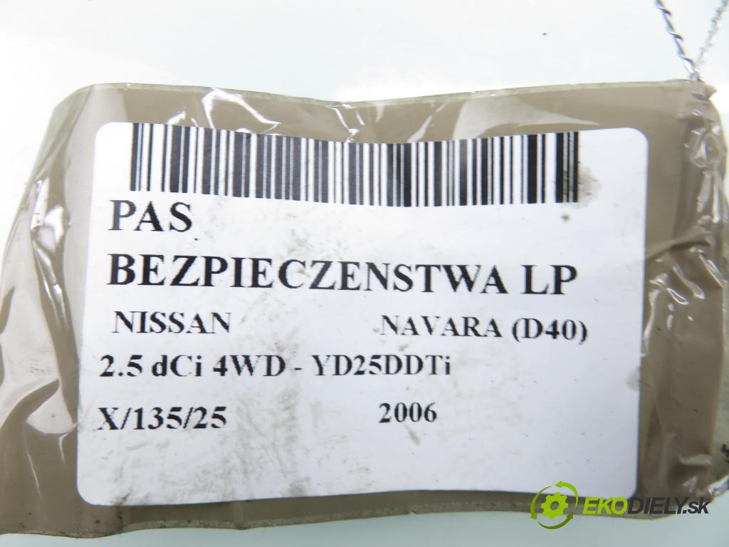 NISSAN NP300 NAVARA (D40) PICK-UP 2006 126,00 2.5 dCi 171 2488,00 Držiak bezpečnostný LP 7P1030P