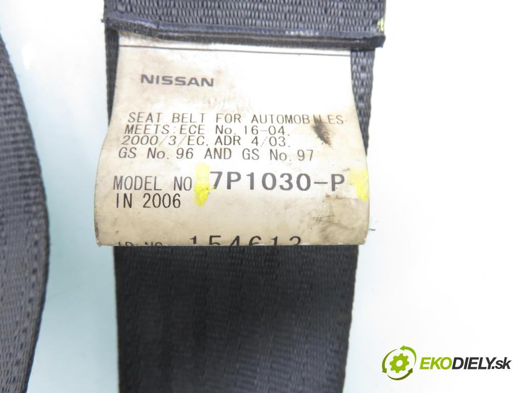 NISSAN NP300 NAVARA (D40) PICK-UP 2006 126,00 2.5 dCi 171 2488,00 Držiak bezpečnostný PP 7P1030P