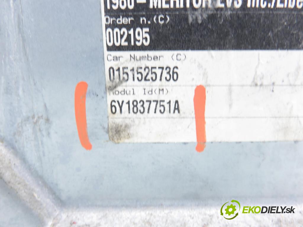 SKODA FABIA I (6Y2) HB 2002 44,00 1.4 MPi 60 - AZE 1397,00 Mechanizmus okien 6Y1837751A