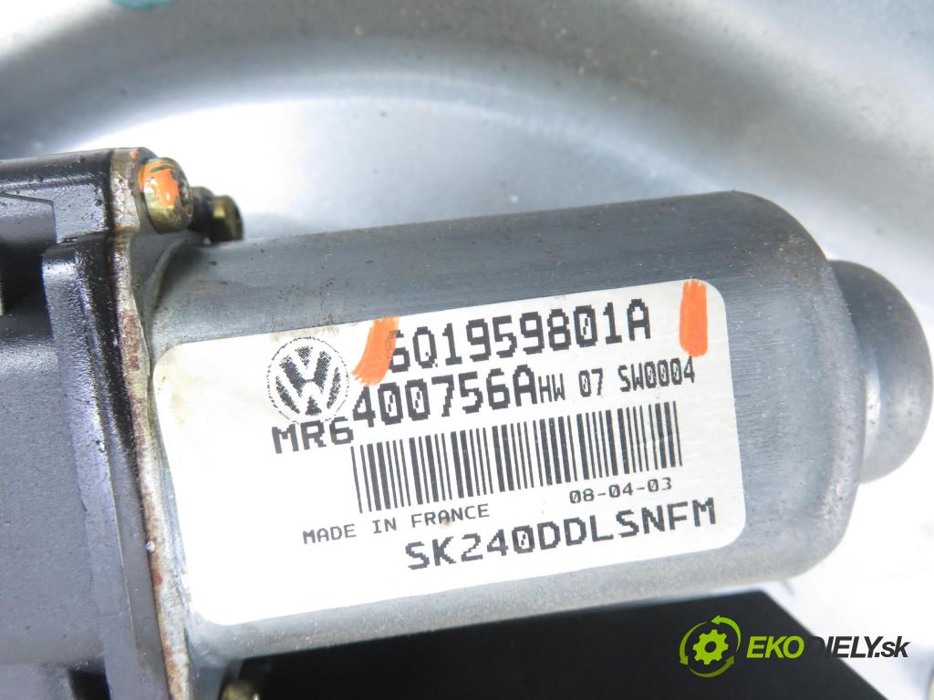 SKODA FABIA I Combi (6Y5) KOMBI 2003 74,00 1.9 TDI - ATD 1896,00 Mechanizmus okien 6Y1837751BA ; 6Q1959801A