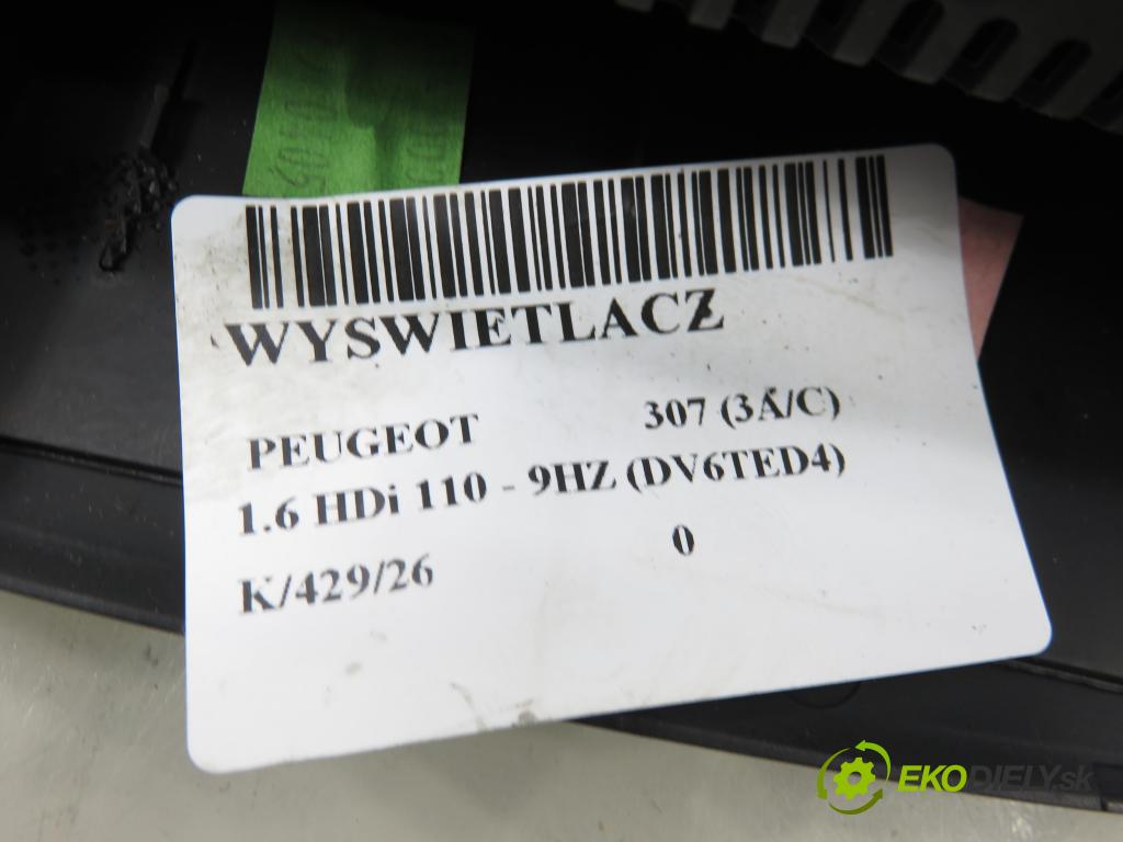 PEUGEOT 307 (3A/C) HB 2005 66,00 1.6 HDi 90 - 9HX (DV6ATED4) 1560,00 ZOBRAZIT: 96524732XT