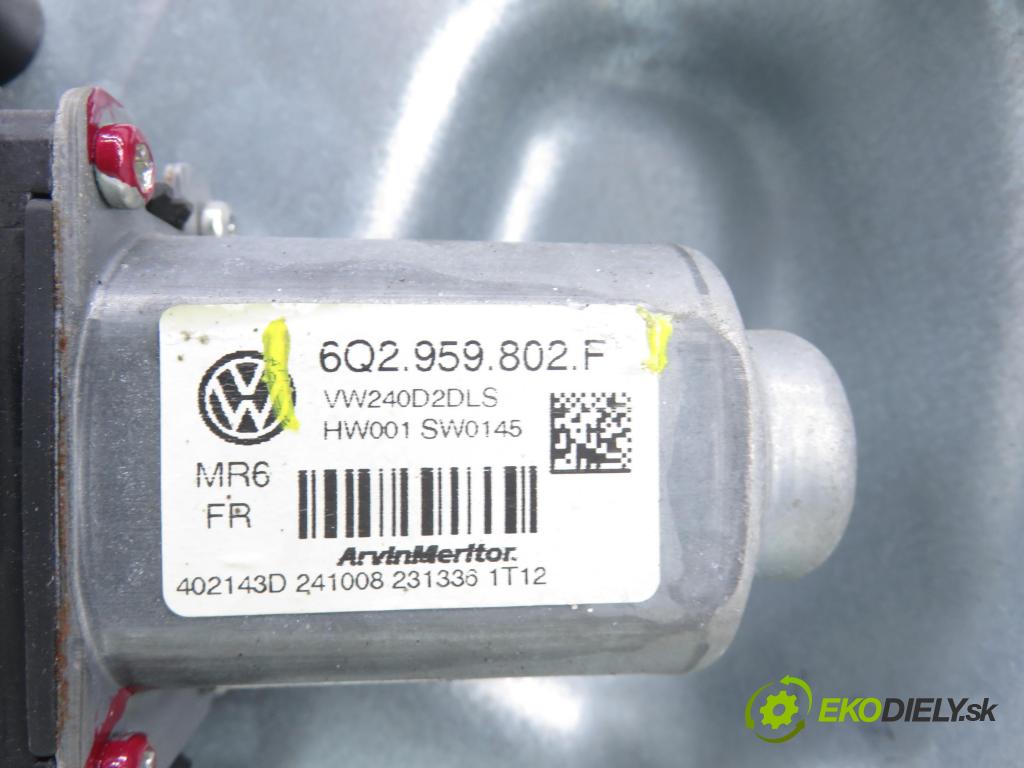 VW POLO (9N_) HB 2008 59,00 1.4 TDI - BNV 1422,00 Mechanizmus okien 6Q2959802F ; 6Q4837755