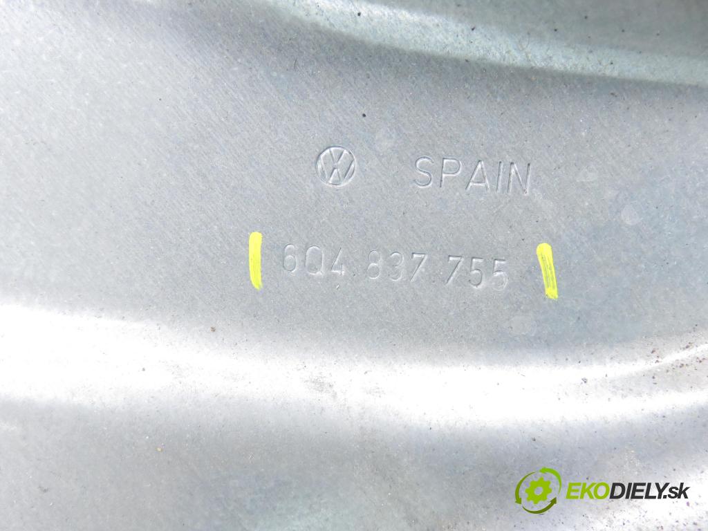 VW POLO (9N_) HB 2008 59,00 1.4 TDI - BNV 1422,00 Mechanizmus okien 6Q2959802F ; 6Q4837755