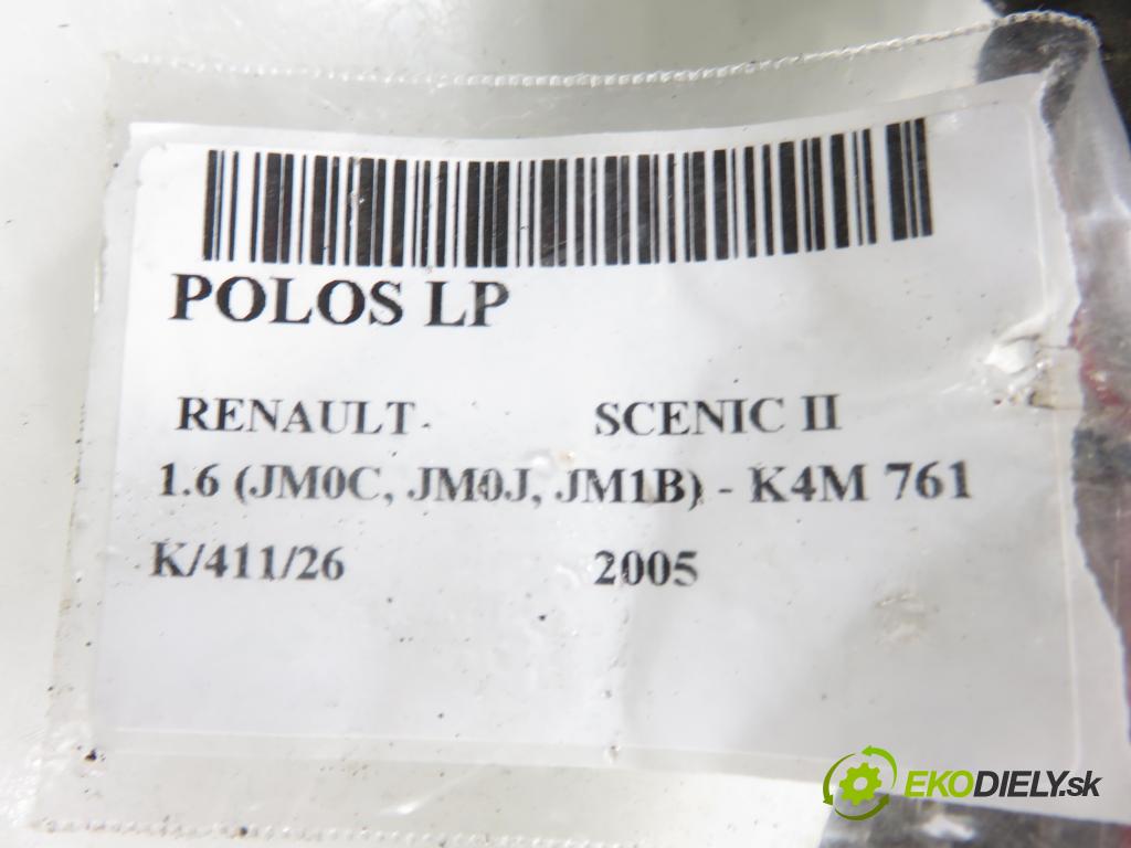 RENAULT SCENIC II (JM0/1_) MINIVAN 2005 0,00 1.6 (JM0C, JM0J, JM1B) - K4M 761 1598,00 Poloos LP 8200276407