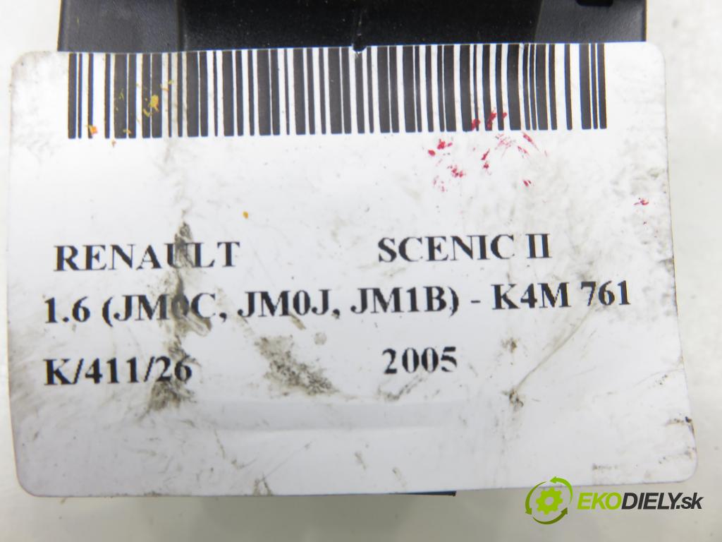 RENAULT SCENIC II (JM0/1_) MINIVAN 2005 0,00 1.6 (JM0C, JM0J, JM1B) - K4M 761 1598,00 vypínač brzdy MANUÁL 8200243681B