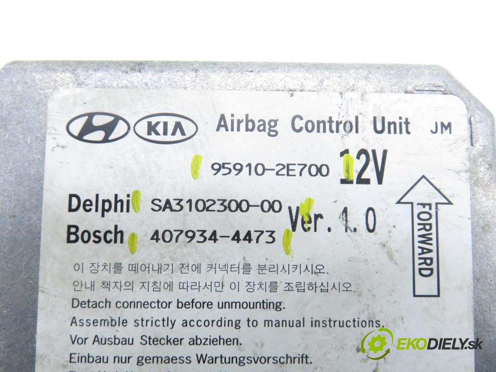 HYUNDAI TUCSON (JM) SUV 2005 83,00 2.0 CRDi 4WD 113 - D4EA 1991,00 MODUL air BAG 959102E700 ; 4079344473 ; SA310230000