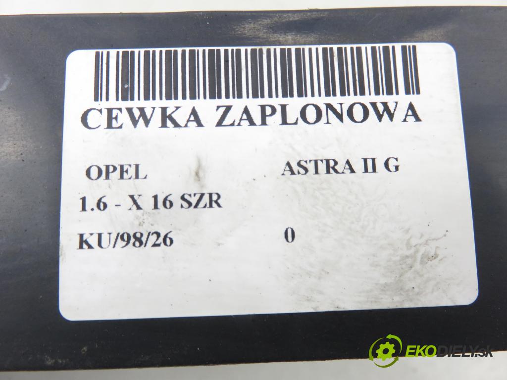 OPEL ASTRA G liftback (T98) HB 1999 55,00 1.6 8V 75 1598,00 Cievka zapaľovacia M22628