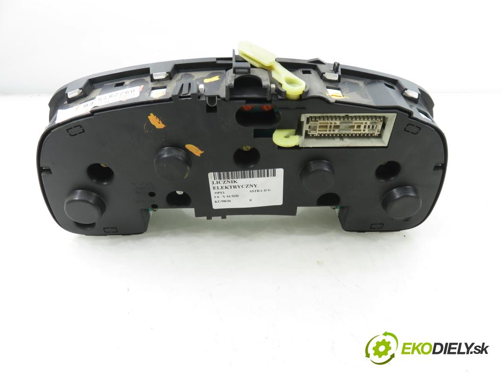 OPEL ASTRA G liftback (T98) HB 1999 55,00 1.6 8V 75 1598,00 prístrojovka elektrický 110008830022 ; 09228753EB