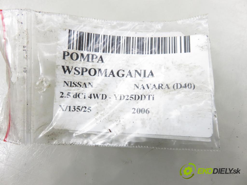 NISSAN NP300 NAVARA (D40) PICK-UP 2006 126,00 2.5 dCi 171 2488,00 Pumpa servočerpadlo  (Servočerpadlo)