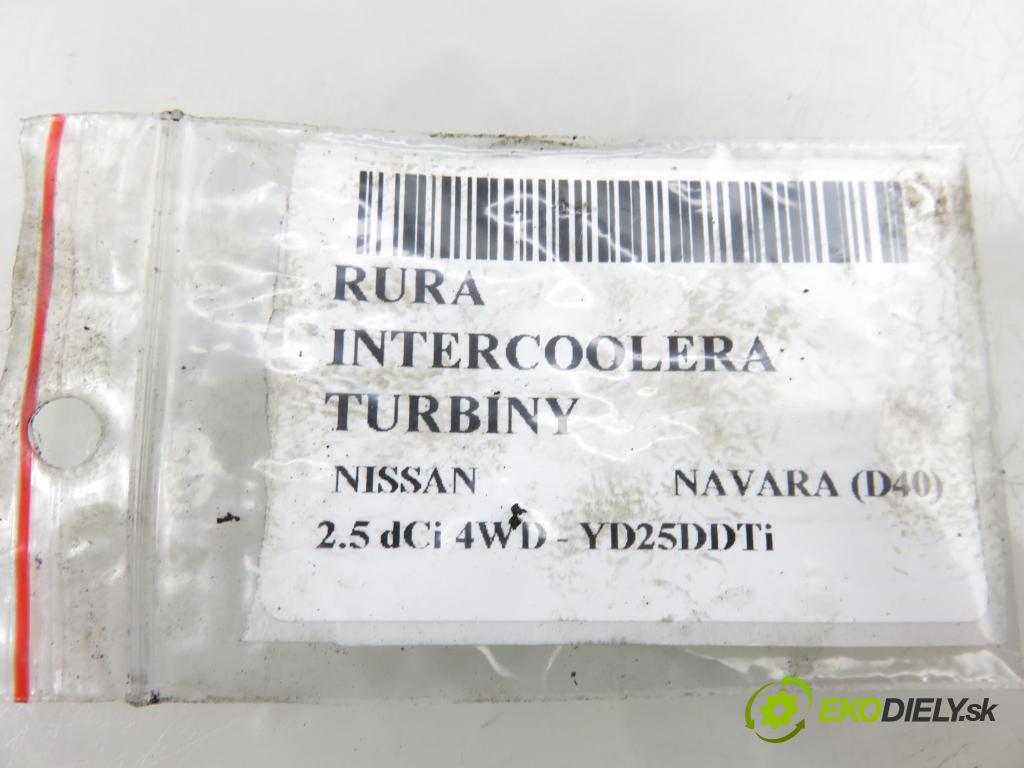 NISSAN NP300 NAVARA (D40) PICK-UP 2006 126,00 2.5 dCi 171 2488,00 Rúra intercoolera turba 14463EC01A