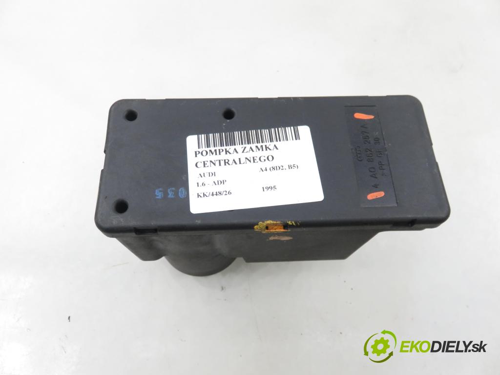 AUDI A4 (8D2, B5) SEDAN 1995 74,00 1.6 8V 100 - ADP 1595,00 pumpa zámku centrálneho 4A0862257A