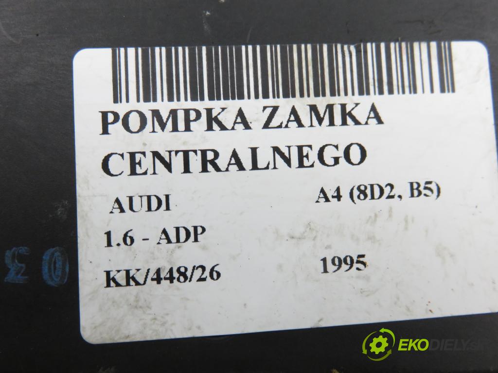 AUDI A4 (8D2, B5) SEDAN 1995 74,00 1.6 8V 100 - ADP 1595,00 pumpa zámku centrálneho 4A0862257A