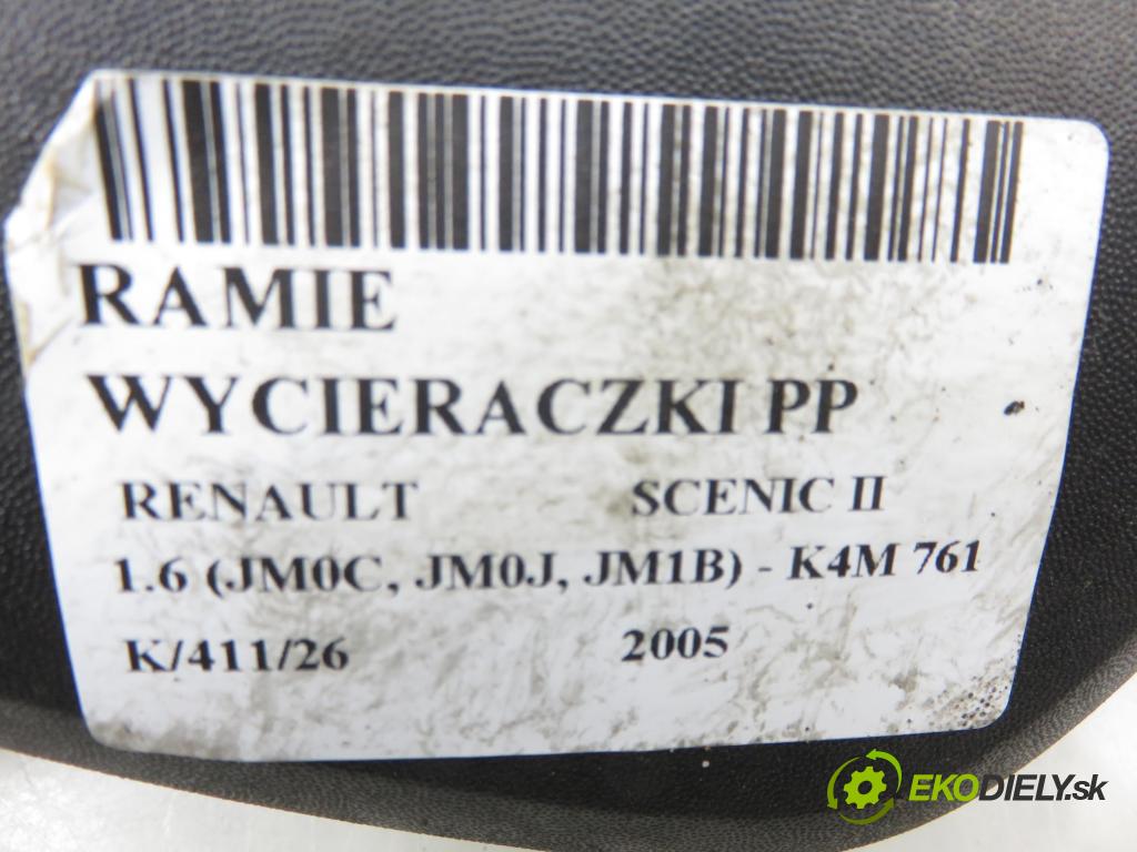 RENAULT SCENIC II (JM0/1_) MINIVAN 2005 0,00 1.6 (JM0C, JM0J, JM1B) - K4M 761 1598,00 RAMENO: stierače PP 8200422219 ; 80010797