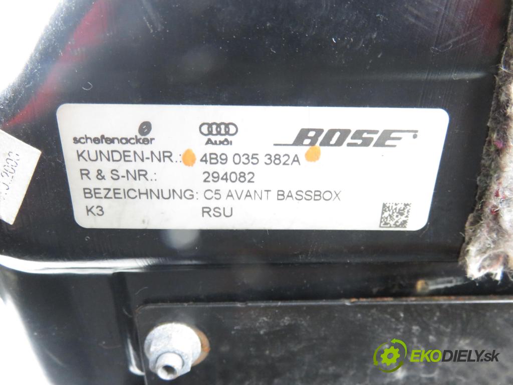 AUDI A6 Avant (4B5, C5) KOMBI 2003 125,00 2.4 quattro - BDV 2393,00 subwoofer 4B9035382A ; 4B0035411A (Audio zařízení)