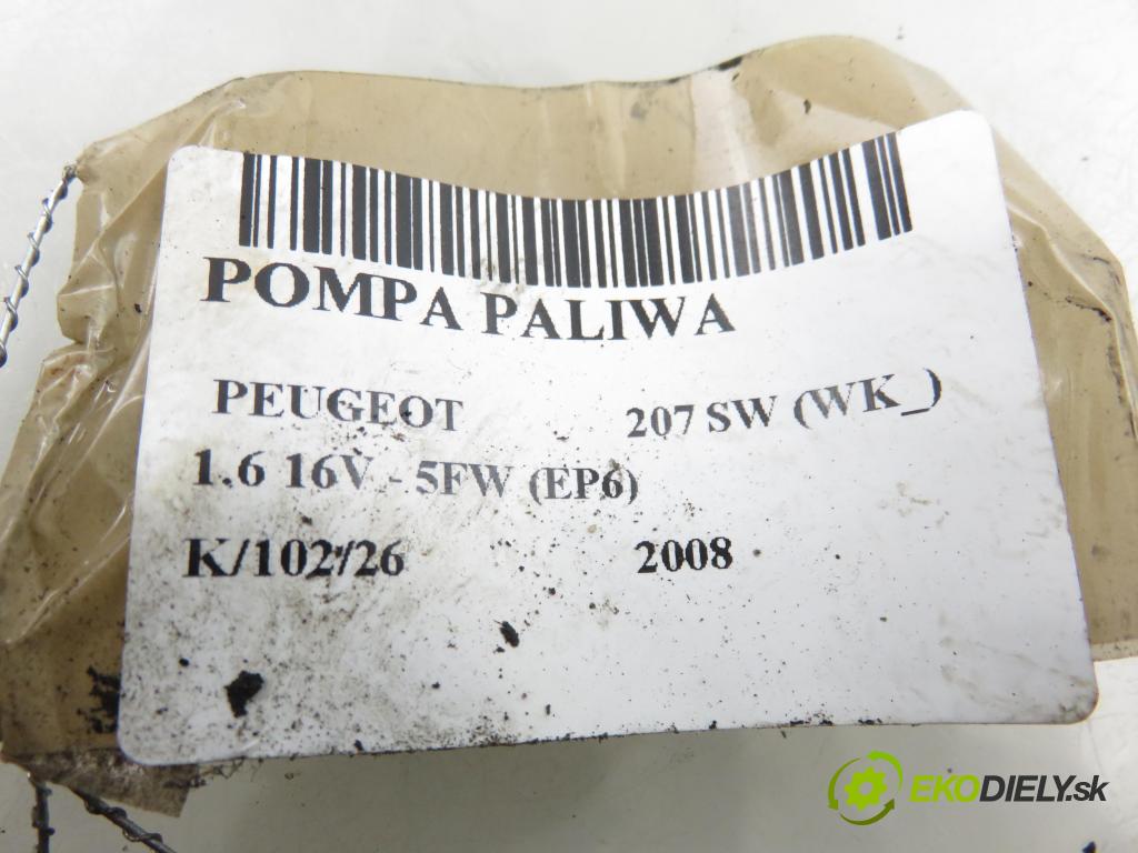 PEUGEOT 207 SW (WK_) KOMBI 2008 88,00 1.6 16V - 5FW (EP6) 1598,00 pumpa paliva 9684934480