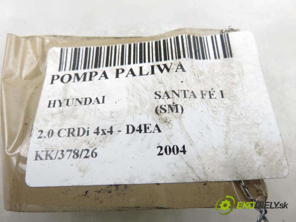 HYUNDAI SANTA FÉ I (SM) SUV 2004 83,00 2.0 CRDi 4x4 113 - D4EA 1991,00 Pumpa paliva