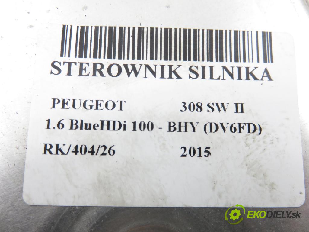 PEUGEOT 308 SW II KOMBI 2015 73,00 1.6 BlueHDi 100 - BHY (DV6FD) 1560,00 Riadiaca jednotka Motor 9809478580 ; 0281031043 ; 9806460480