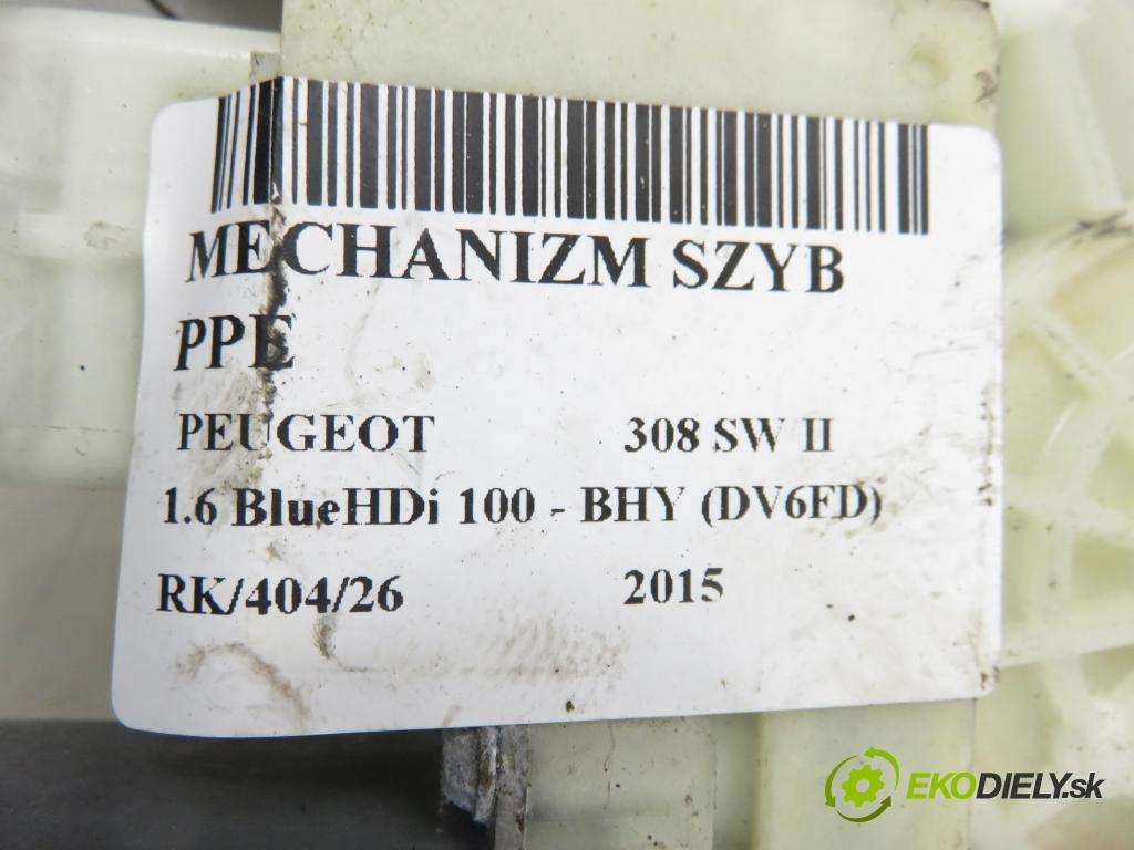 PEUGEOT 308 SW II KOMBI 2015 73,00 1.6 BlueHDi 100 - BHY (DV6FD) 1560,00 Mechanizmus okien 9825710280