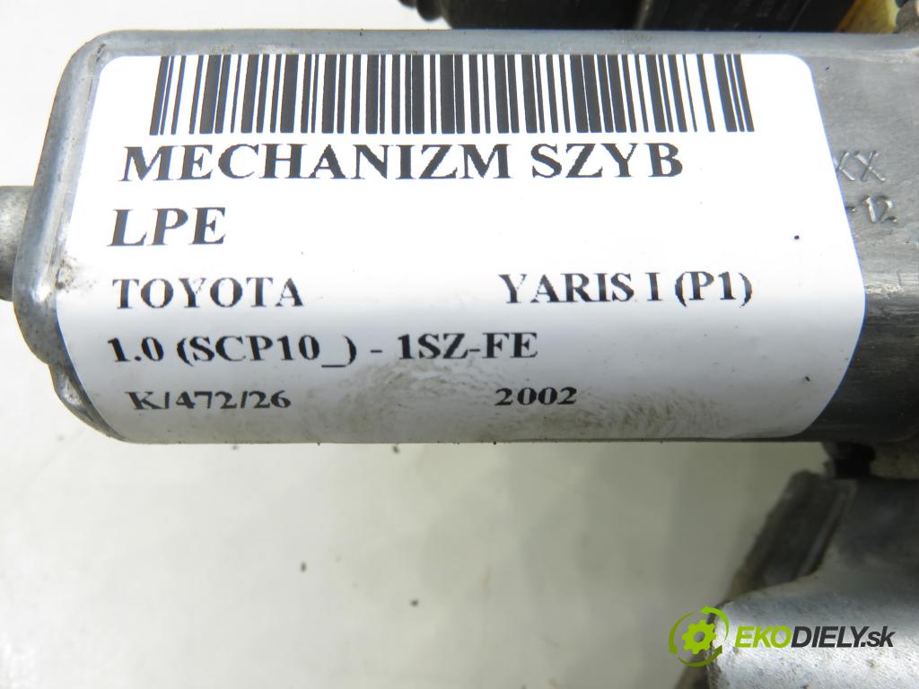 TOYOTA YARIS (_P1_) HB 2002 50,00 1.0 VVT- i 68 - 1SZ-FE 998,00 Mechanizmus okien 0130822018