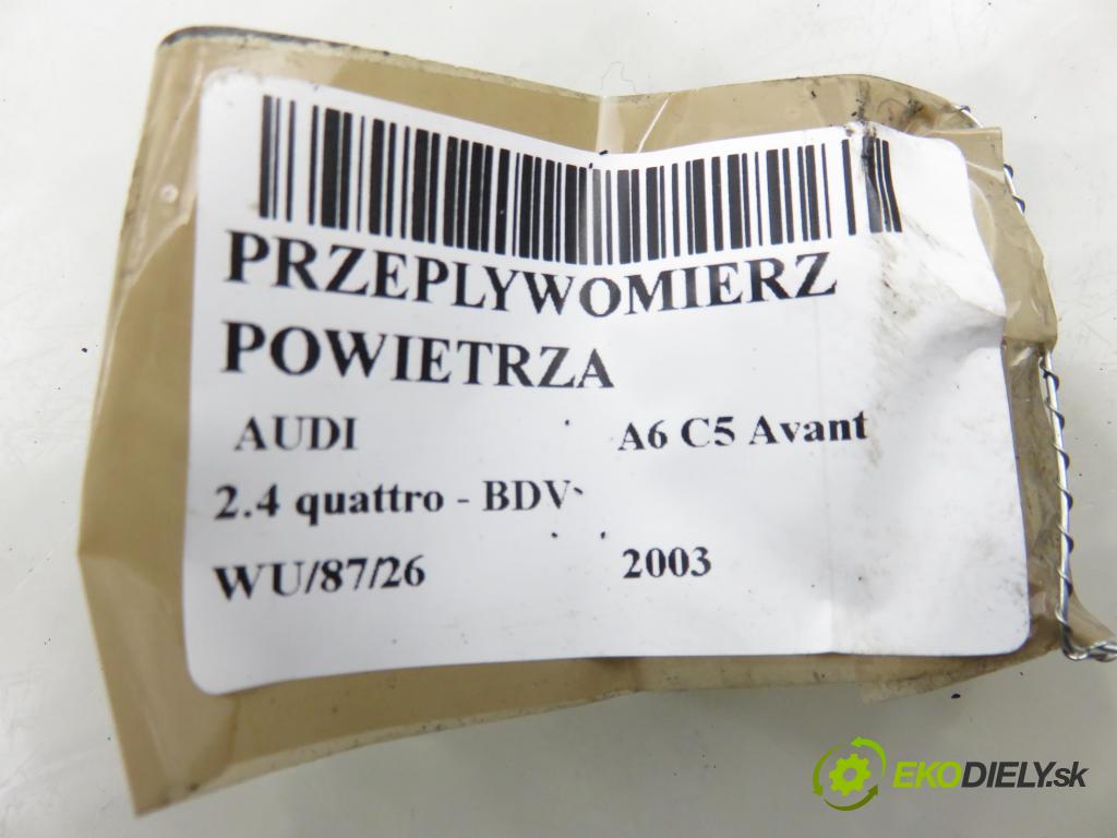 AUDI A6 Avant (4B5, C5) KOMBI 2003 125,00 2.4 quattro - BDV 2393,00 váha vzduchu vzduchu 078133471 ; AFH7008D