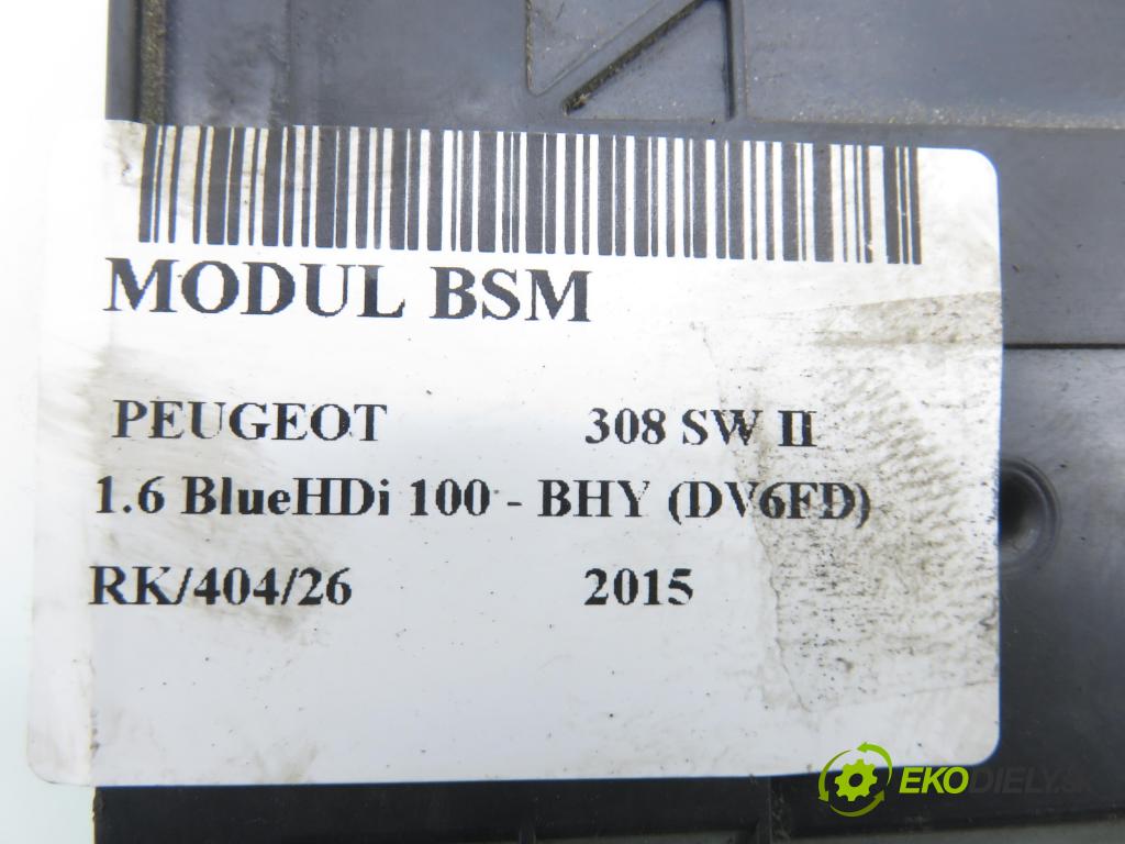 PEUGEOT 308 SW II KOMBI 2015 73,00 1.6 BlueHDi 100 - BHY (DV6FD) 1560,00 MODUL BSI 9807054180 ; 22661F
