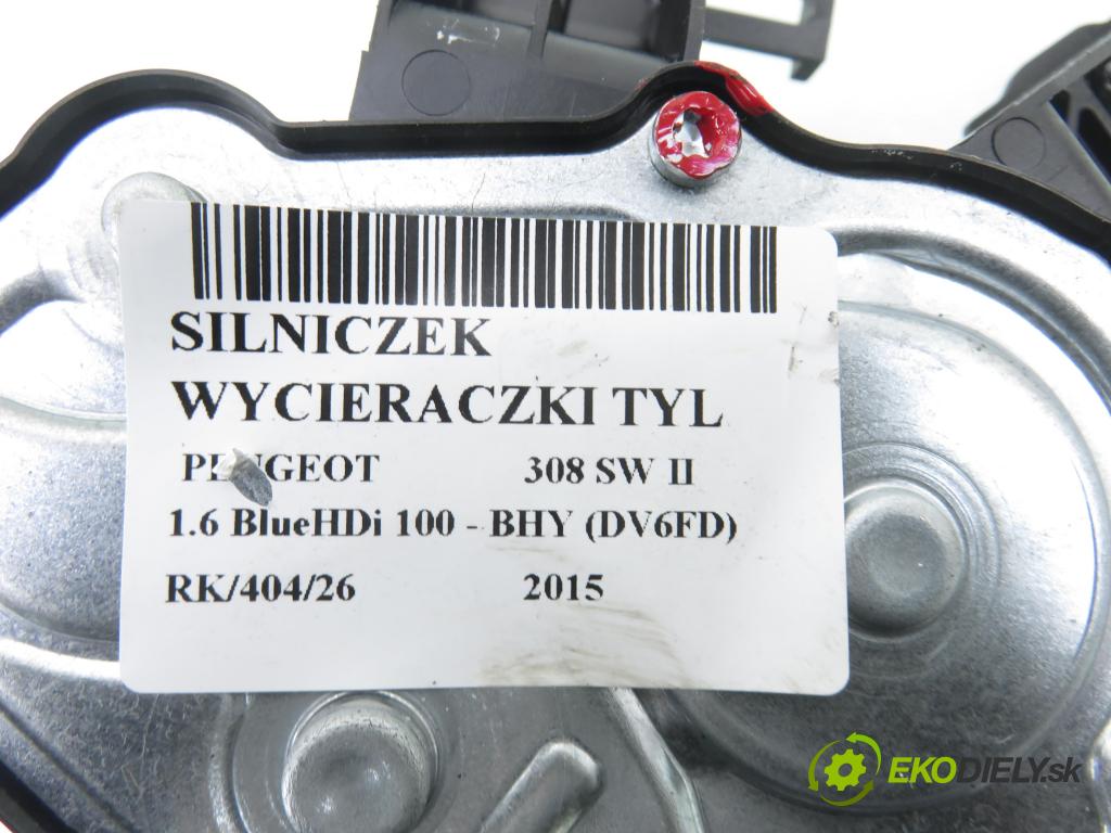 PEUGEOT 308 SW II KOMBI 2015 73,00 1.6 BlueHDi 100 - BHY (DV6FD) 1560,00 motorek stěrače ZADNÍ: 9677680580 ; 0390208008