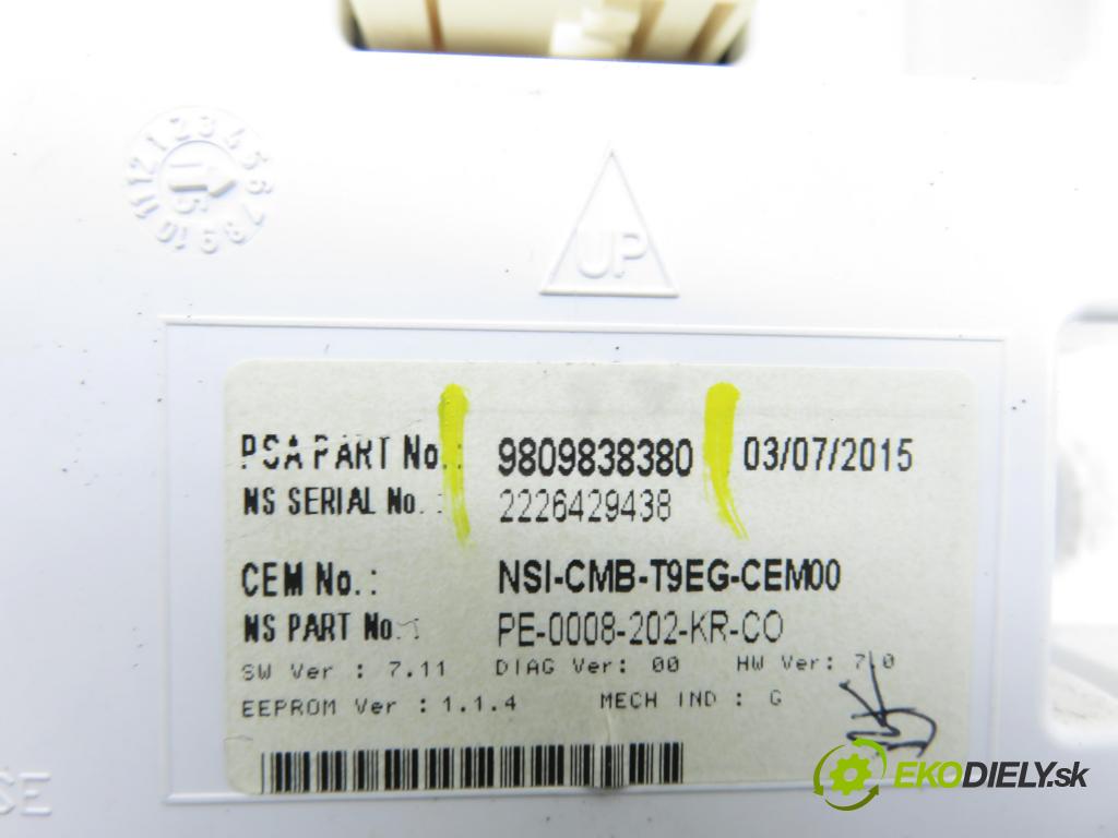 PEUGEOT 308 SW II KOMBI 2015 73,00 1.6 BlueHDi 100 - BHY (DV6FD) 1560,00 Prístrojovka elektrický 9809838380