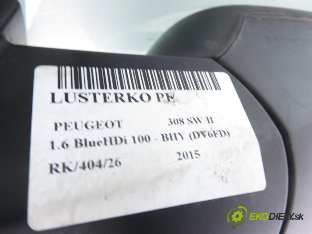 PEUGEOT 308 SW II KOMBI 2015 73,00 1.6 BlueHDi 100 - BHY (DV6FD) 1560,00 zpětné zrcátko 98088639XT