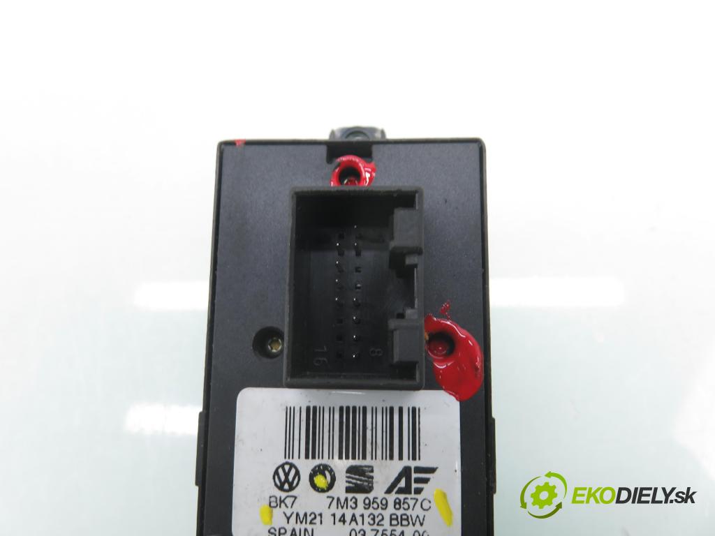 SEAT ALHAMBRA (7V8, 7V9) MINIVAN 2003 85,00 1.9 TDI PD 115 - AUY 1896,00 Panel ovládania okien 7M3959857C ; YM2114A132BBW