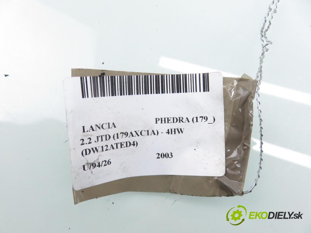 LANCIA PHEDRA (179_) MINIVAN 2003 94,00 2.2 JTD (179AXC1A) - 4HW (DW12ATED4) 2179,00 zámok Dvere posúvne 16835853