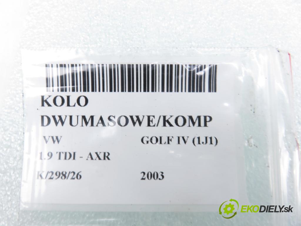 VW GOLF IV (1J1) HB 2003 74,00 1.9 TDI PD 101 - AXR 1896,00 řemenice DUAL MASS / COMP 038141025D ; 3082299309 ; 038105266AQ