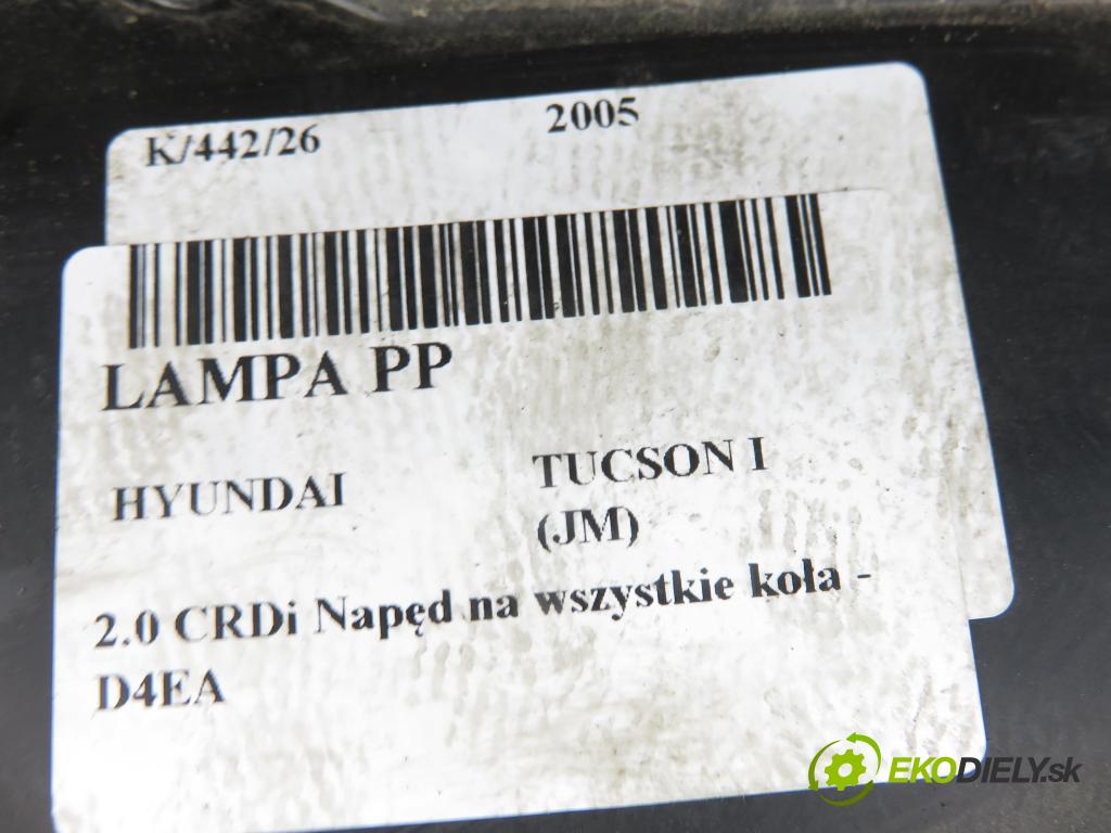 HYUNDAI TUCSON (JM) SUV 2005 83,00 2.0 CRDi 4WD 113 - D4EA 1991,00 Svetlo PP 921012EXXX
