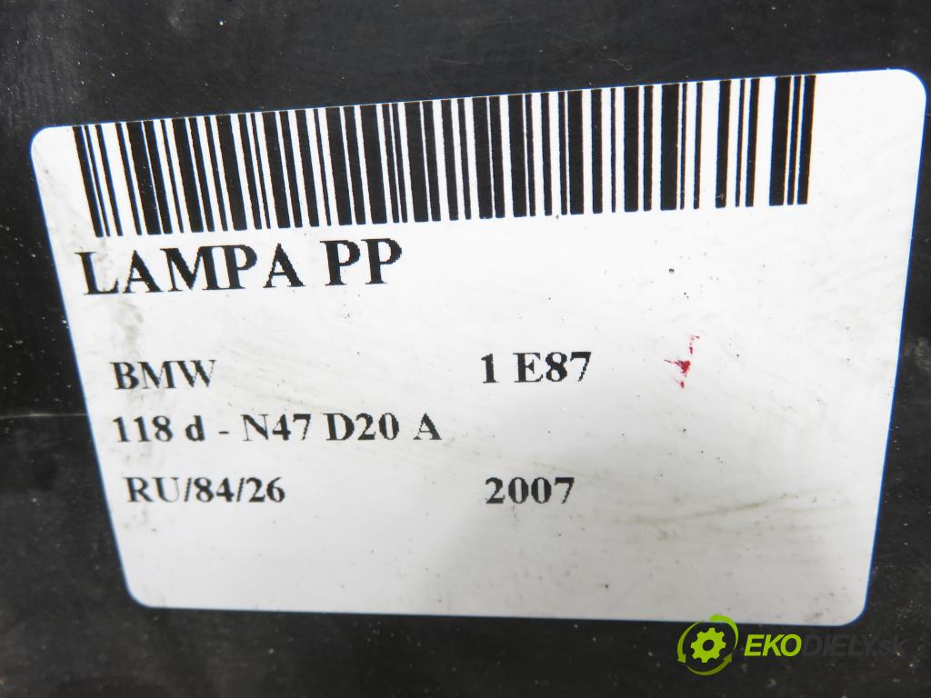BMW 1 (E87) HB 2007 0,00 118 d - N47 D20 A 1995,00 Svetlo PP 7193390