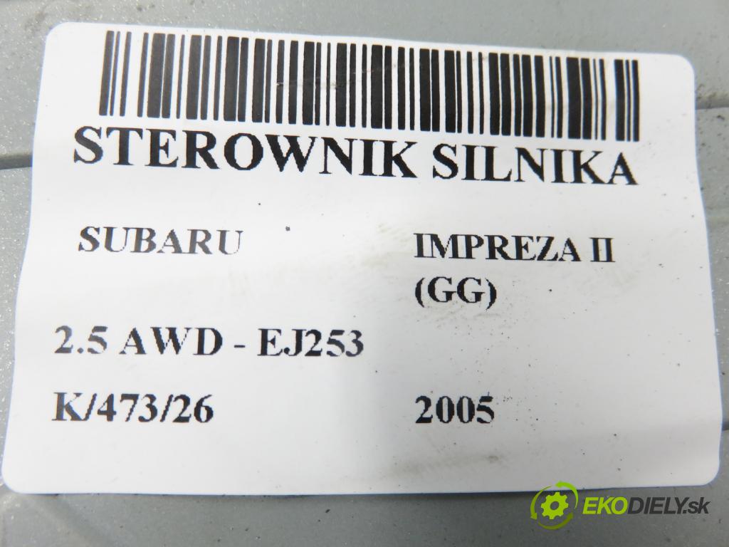 SUBARU IMPREZA kombi (GG) KOMBI 2005 123,00 2.5 167 2457,00 řídící jednotka motora 1122008492