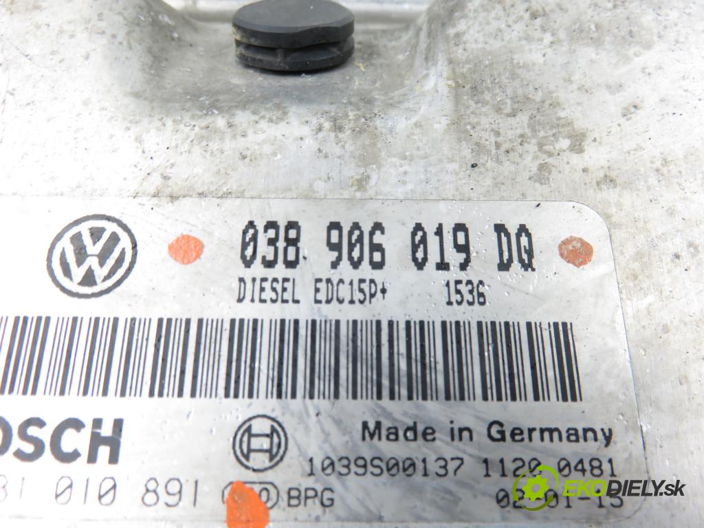 SEAT IBIZA III (6L1) HB 2002 96,00 1.9 TDI PD 130 - ASZ 1896,00 řídící jednotka motora 038906019DQ ; 0281010891