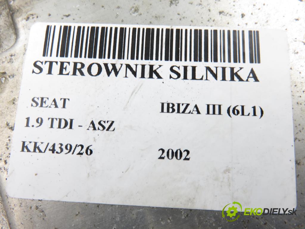 SEAT IBIZA III (6L1) HB 2002 96,00 1.9 TDI PD 130 - ASZ 1896,00 řídící jednotka motora 038906019DQ ; 0281010891