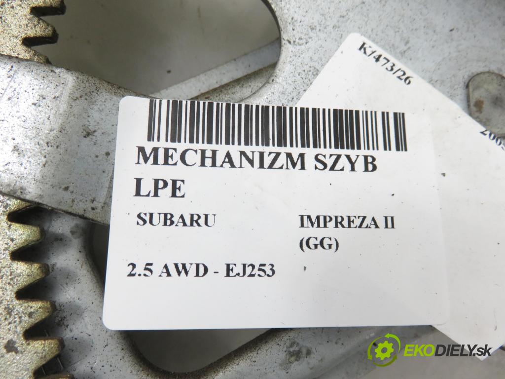 SUBARU IMPREZA kombi (GG) KOMBI 2005 123,00 2.5 167 2457,00 Mechanizmus okien