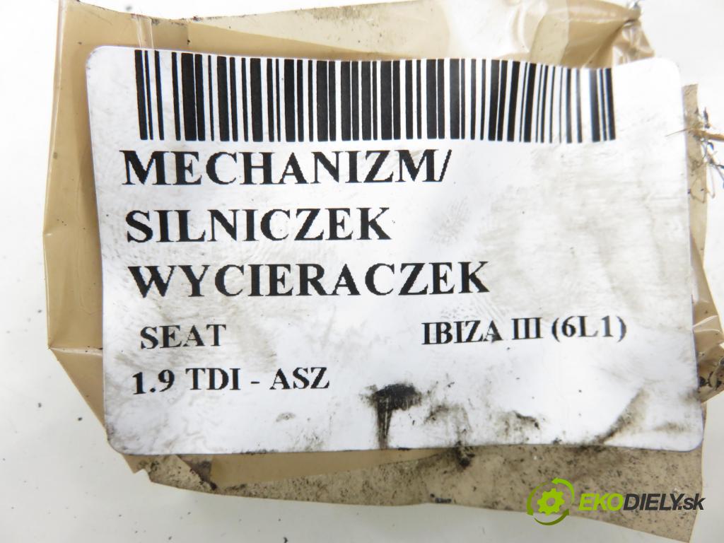 SEAT IBIZA III (6L1) HB 2002 96,00 1.9 TDI PD 130 - ASZ 1896,00 Motorček stieračov 0390241526 ; 6Q2955119A