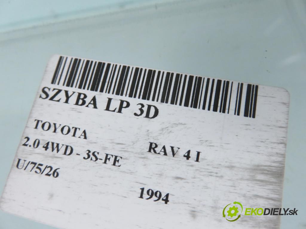 TOYOTA RAV 4 I (_A1_) SUV 1994 95,00 2.0 4WD - 3S-FE 1998,00 Okno LP 3D