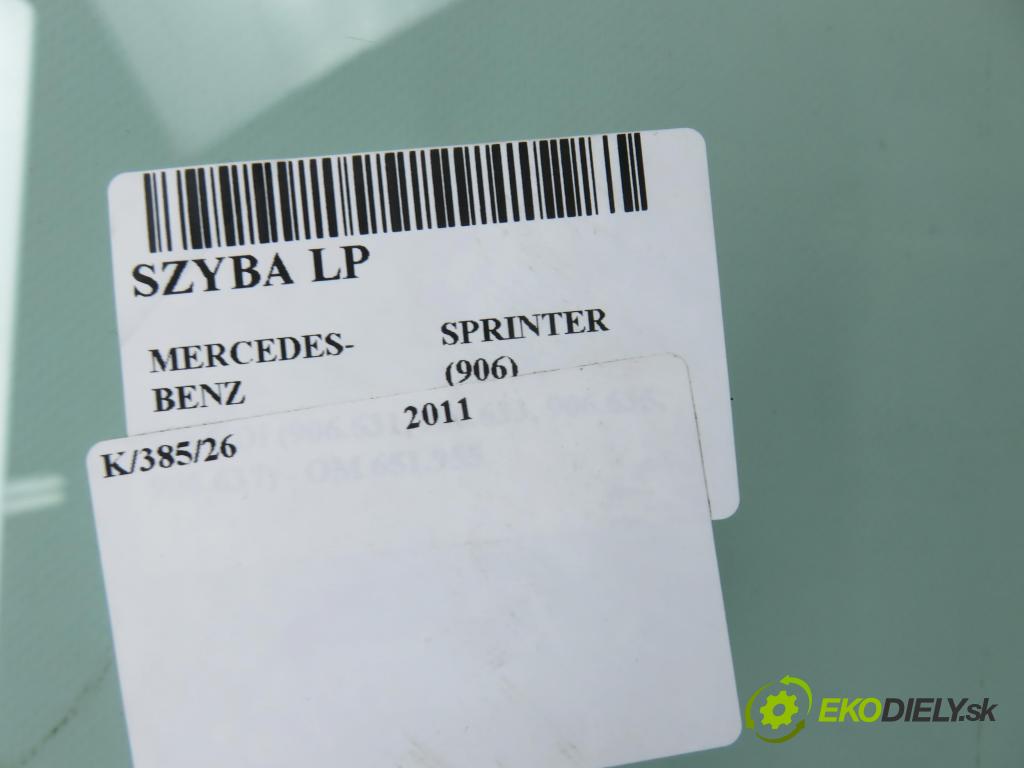 MERCEDES-BENZ SPRINTER 3,5-t Skrzynia (906) FURGON 2011 95,00 313 CDI (906.631, 906.633, 906.635, 906.637) - OM  2143,00 Okno LP