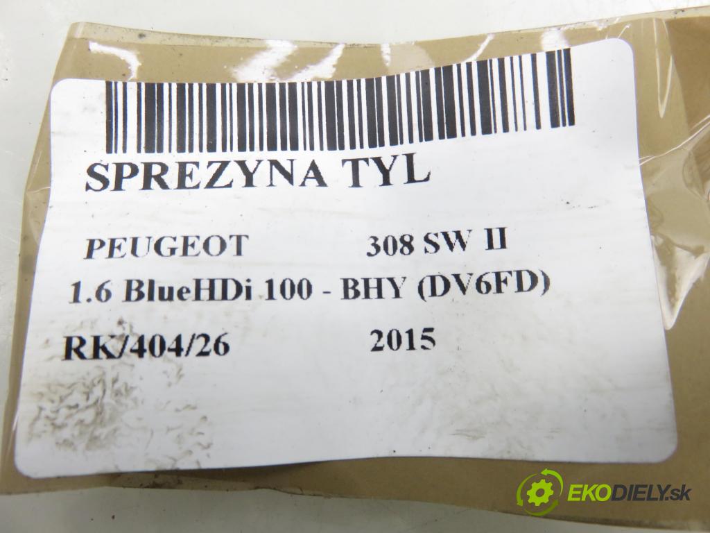 PEUGEOT 308 SW II KOMBI 2015 73,00 1.6 BlueHDi 100 - BHY (DV6FD) 1560,00 Pružina ZADNÍ: