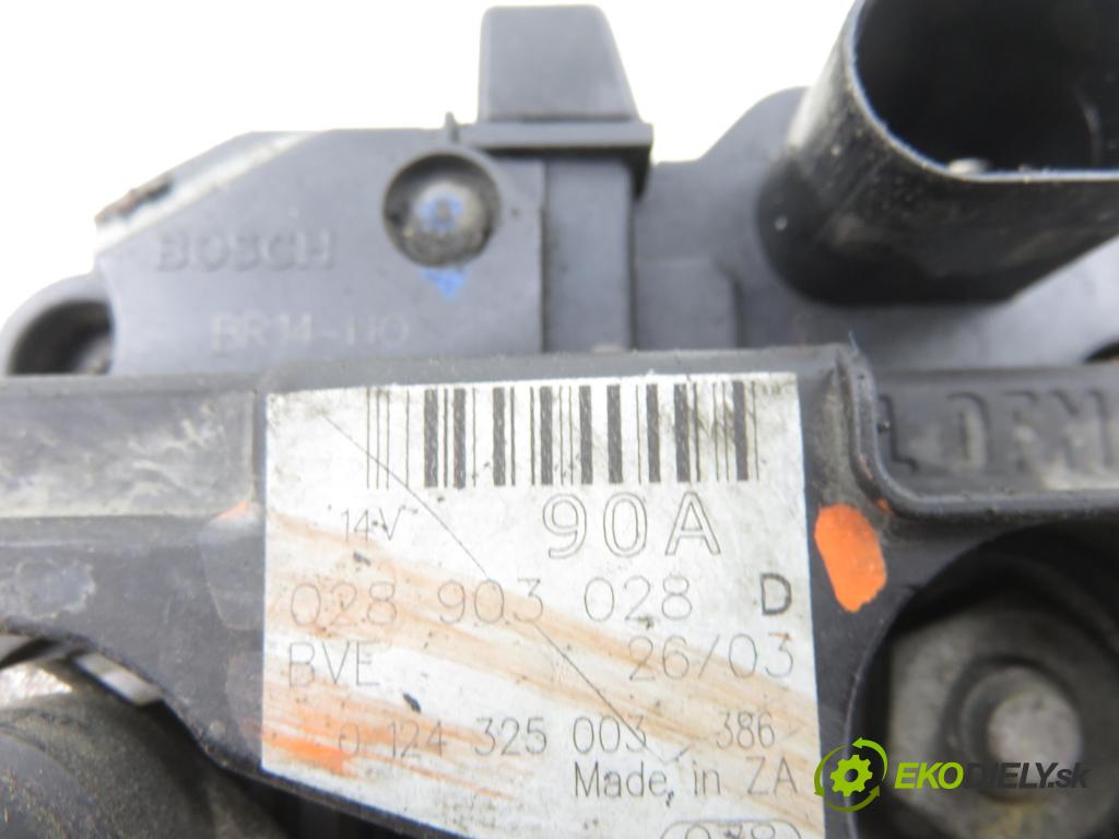 VW GOLF IV (1J1) HB 2003 55,00 1.4 16V - BCA 1390,00 Alternátor 028903028D ; 0124325003 (Alternátor)