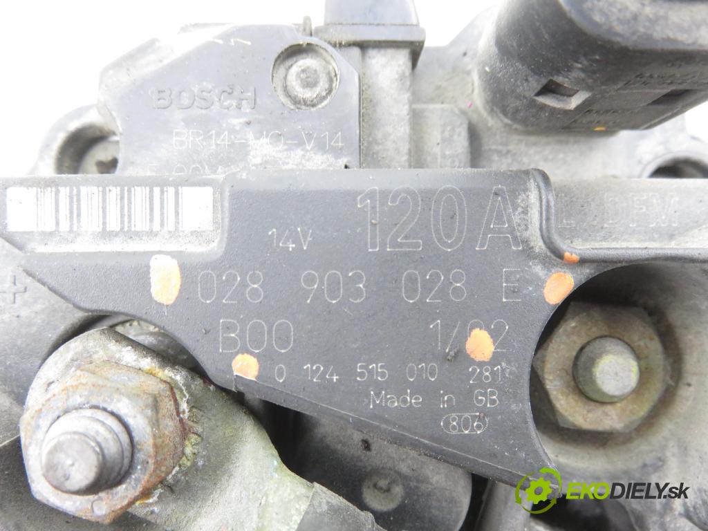 SEAT IBIZA III (6L1) HB 2002 96,00 1.9 TDI PD 130 - ASZ 1896,00 Alternátor 028903028E ; 0124515010 (Alternátor)